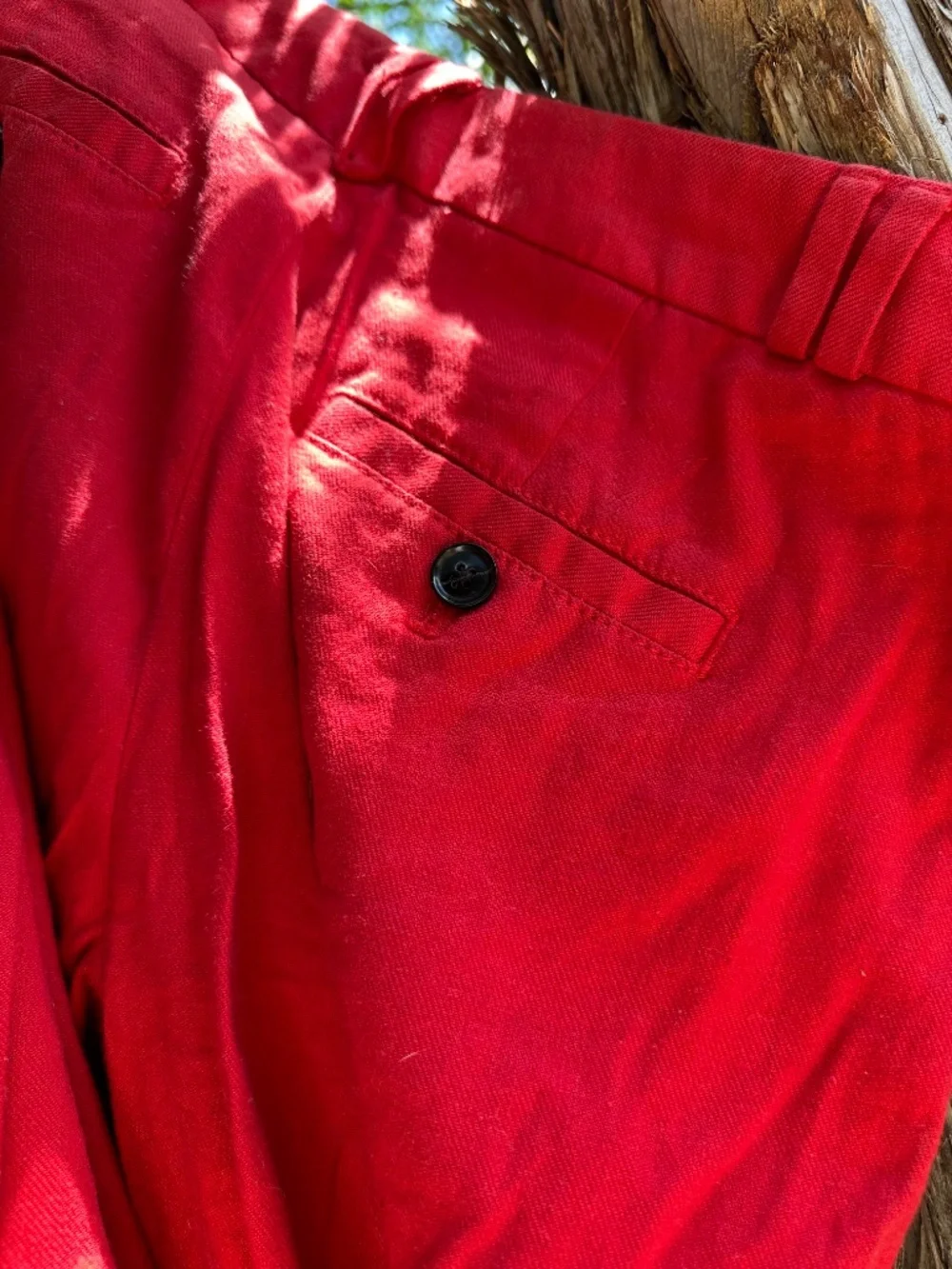 Banana Republic Mid Rise Cropped Red Pants in Size 2